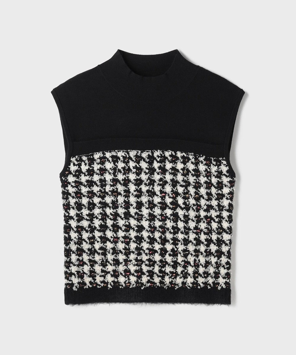 GRACE CONTINENTAL ツイードベアニットトップ 