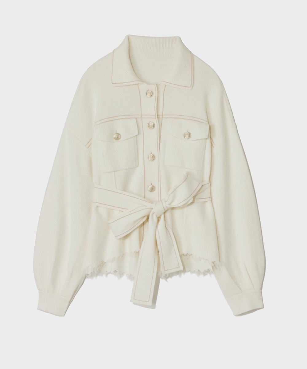 GRACE CONTINENTAL ニットワークジャケット