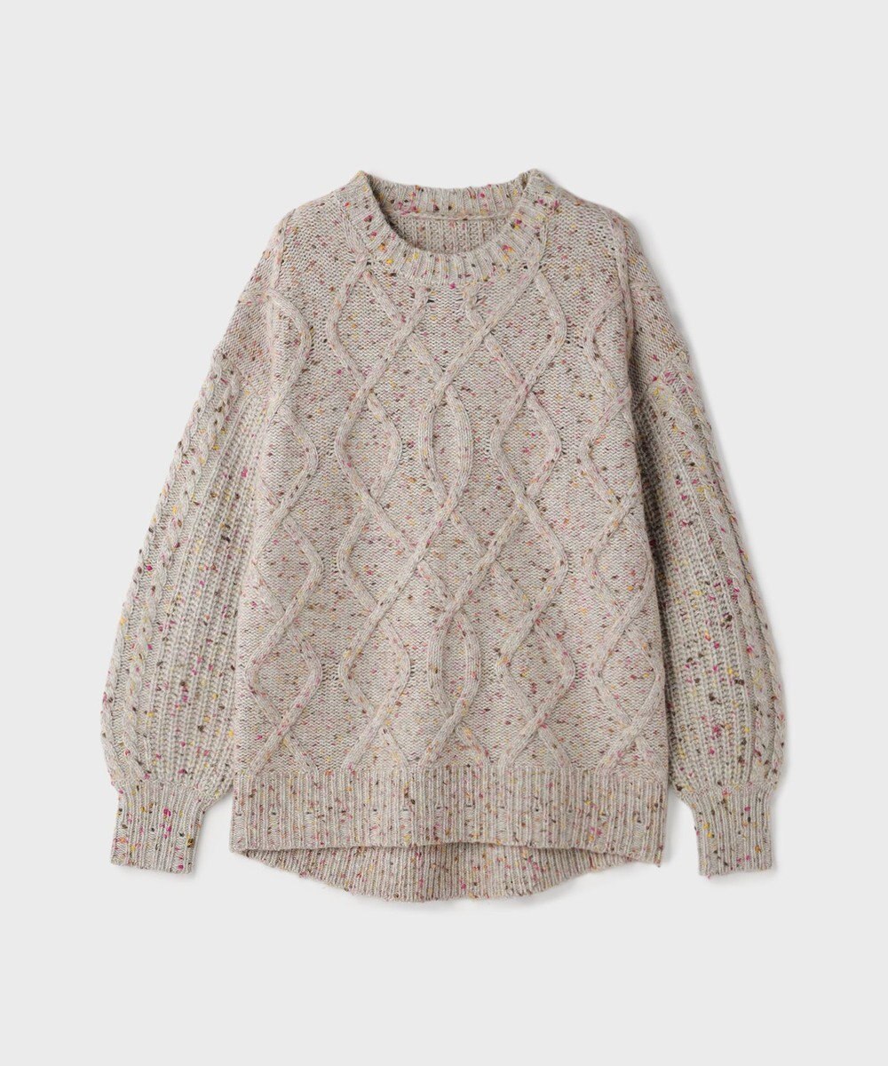 GRACE CONTINENTAL ケーブルニットトップ 