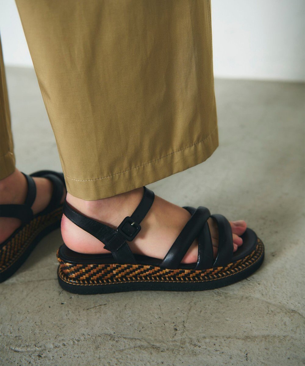 GRACE CONTINENTAL LUCA GROSSI パフィークロスサンダル 