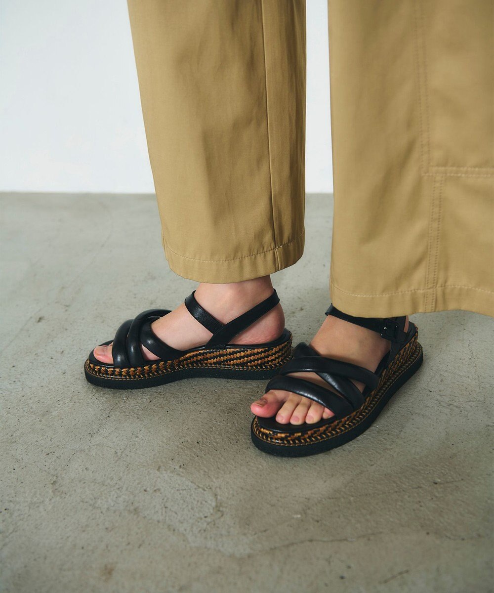 GRACE CONTINENTAL LUCA GROSSI パフィークロスサンダル