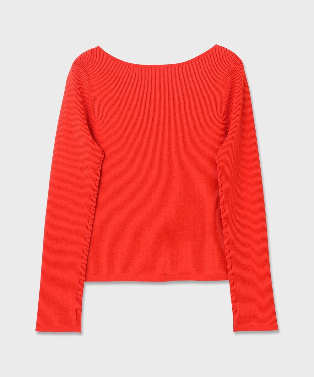 GRACE CONTINENTAL リブVネックニットトップ 