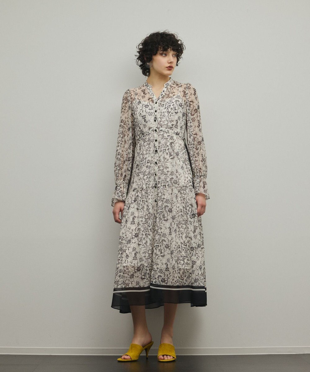 GRACE CONTINENTAL ドロストティアードフレアワンピース 