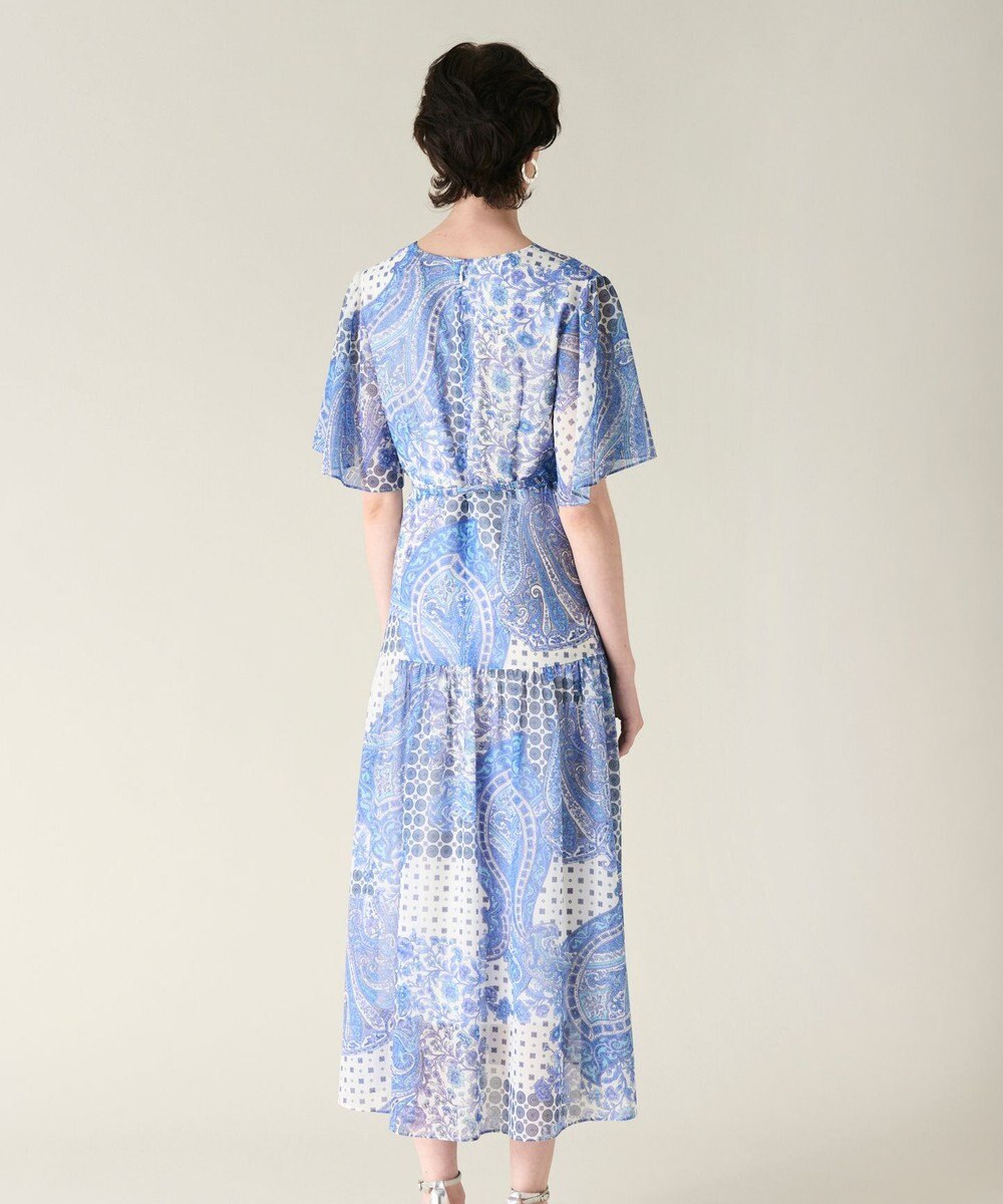 GRACE CONTINENTAL ペイズリーカシュクールワンピース