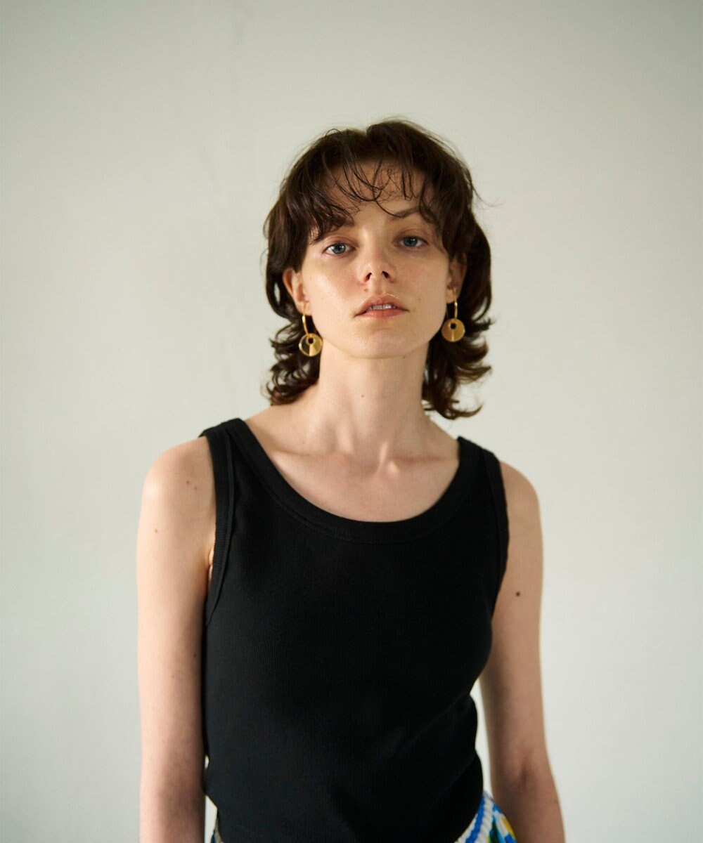 GRACE CONTINENTAL ラインコインフープイヤーカフ 