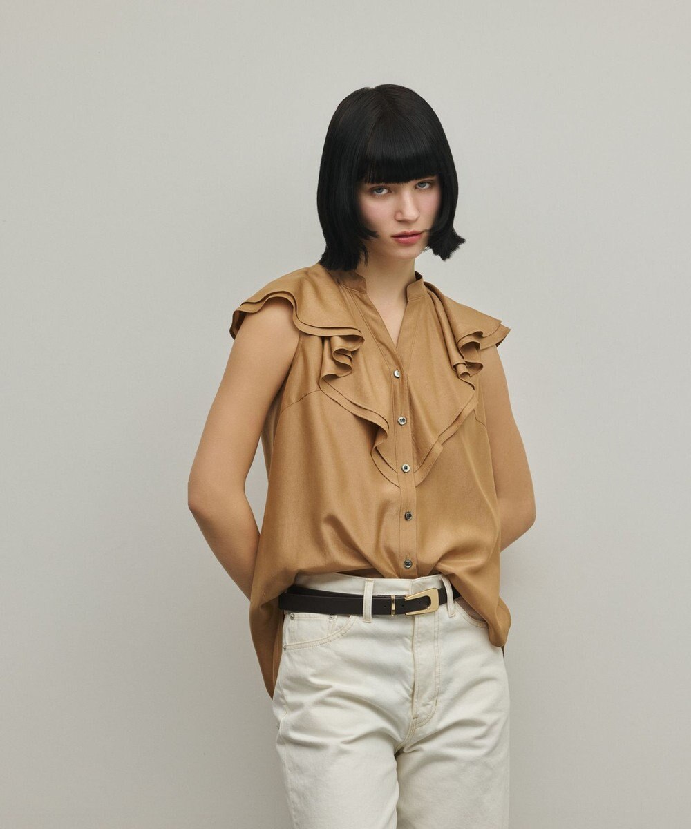 GRACE CONTINENTAL フリルスキッパーブラウス 