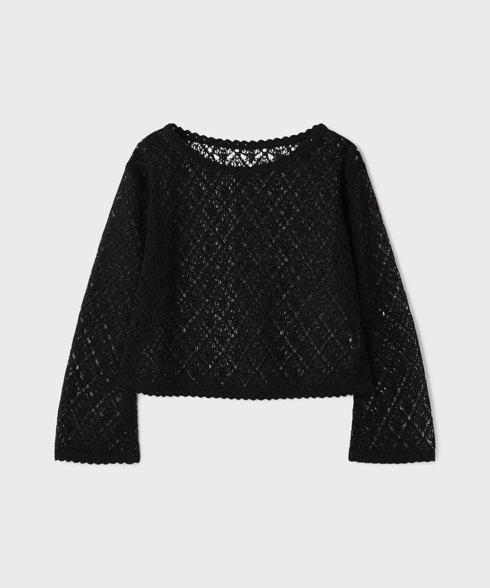 GRACE CONTINENTAL レースフレアスリーブトップ 