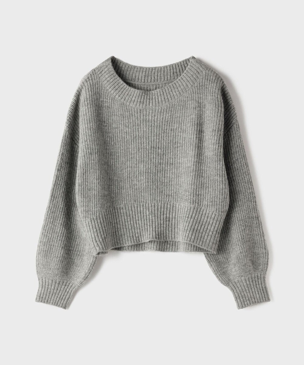 GRACE CONTINENTAL サテンレースニットワンピース 