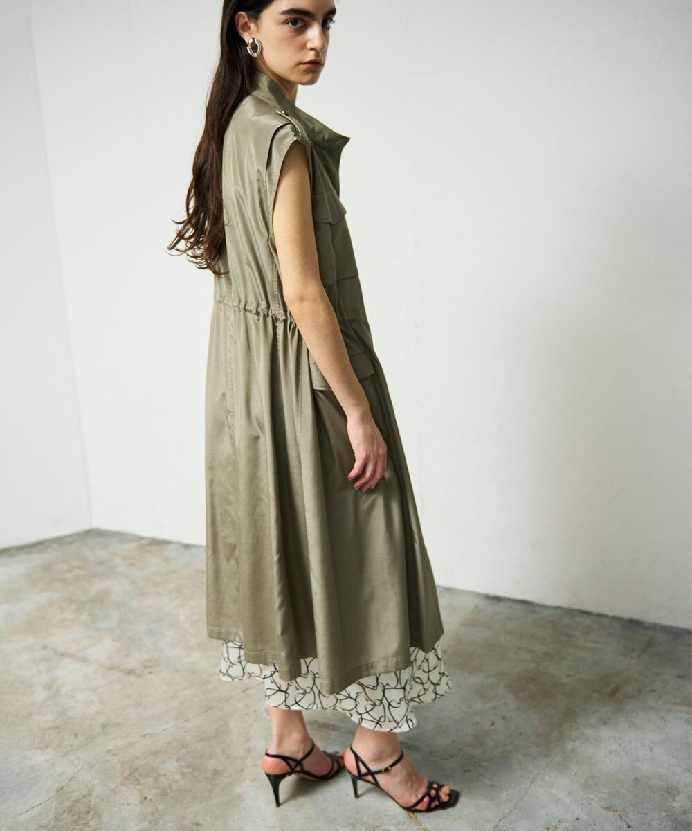 GRACE CONTINENTAL ミリタリーロングジレ 