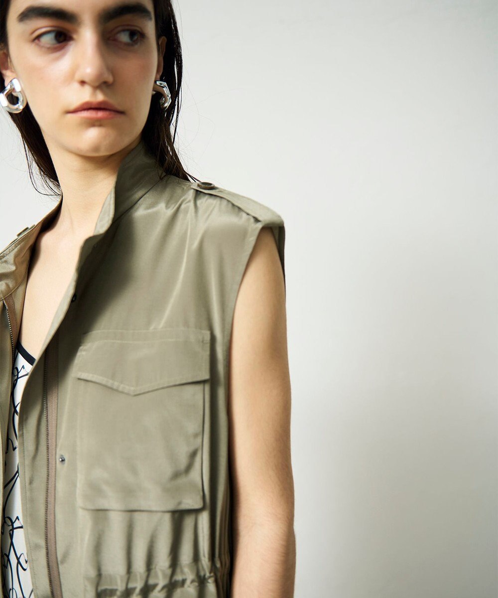 GRACE CONTINENTAL ミリタリーロングジレ 