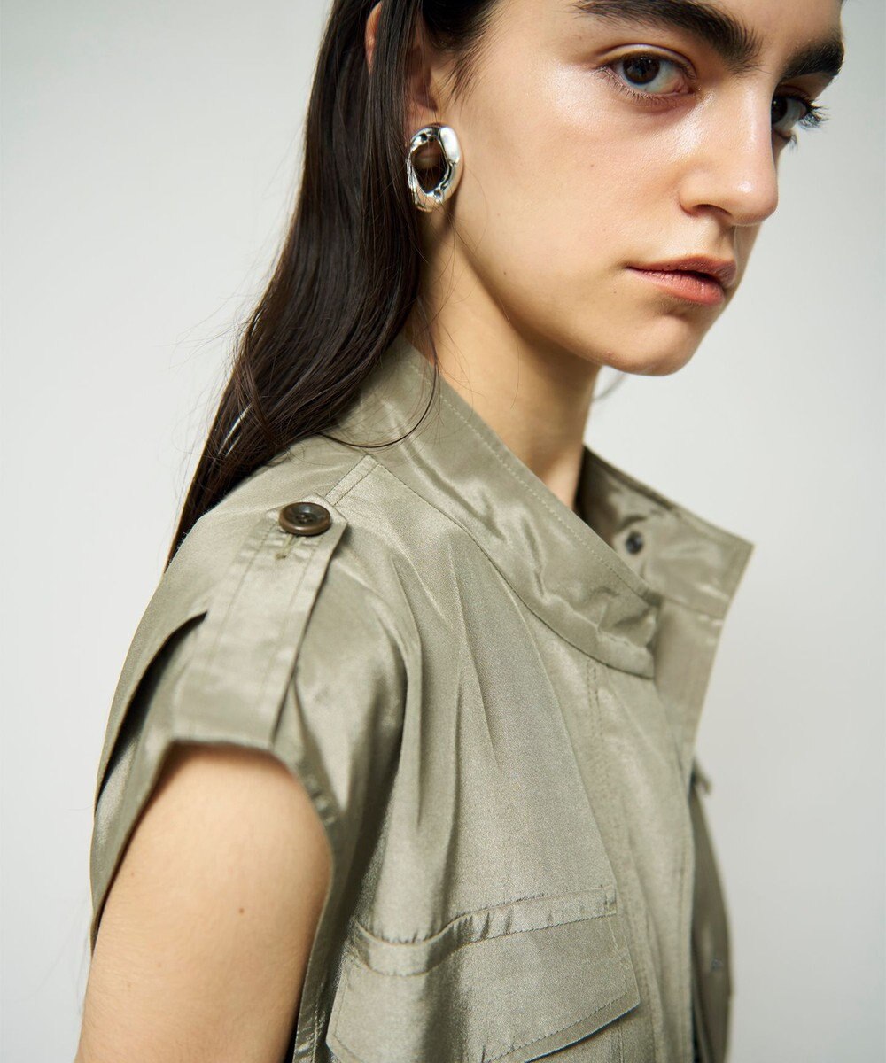 GRACE CONTINENTAL ミリタリーロングジレ 