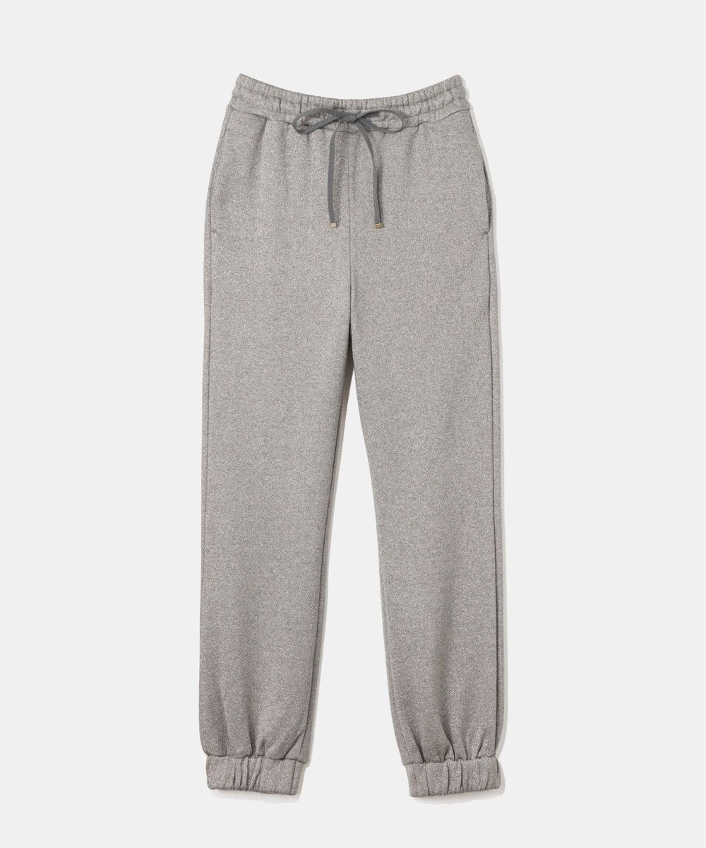 GRACE CONTINENTAL ラメ起毛裏毛トラックパンツ