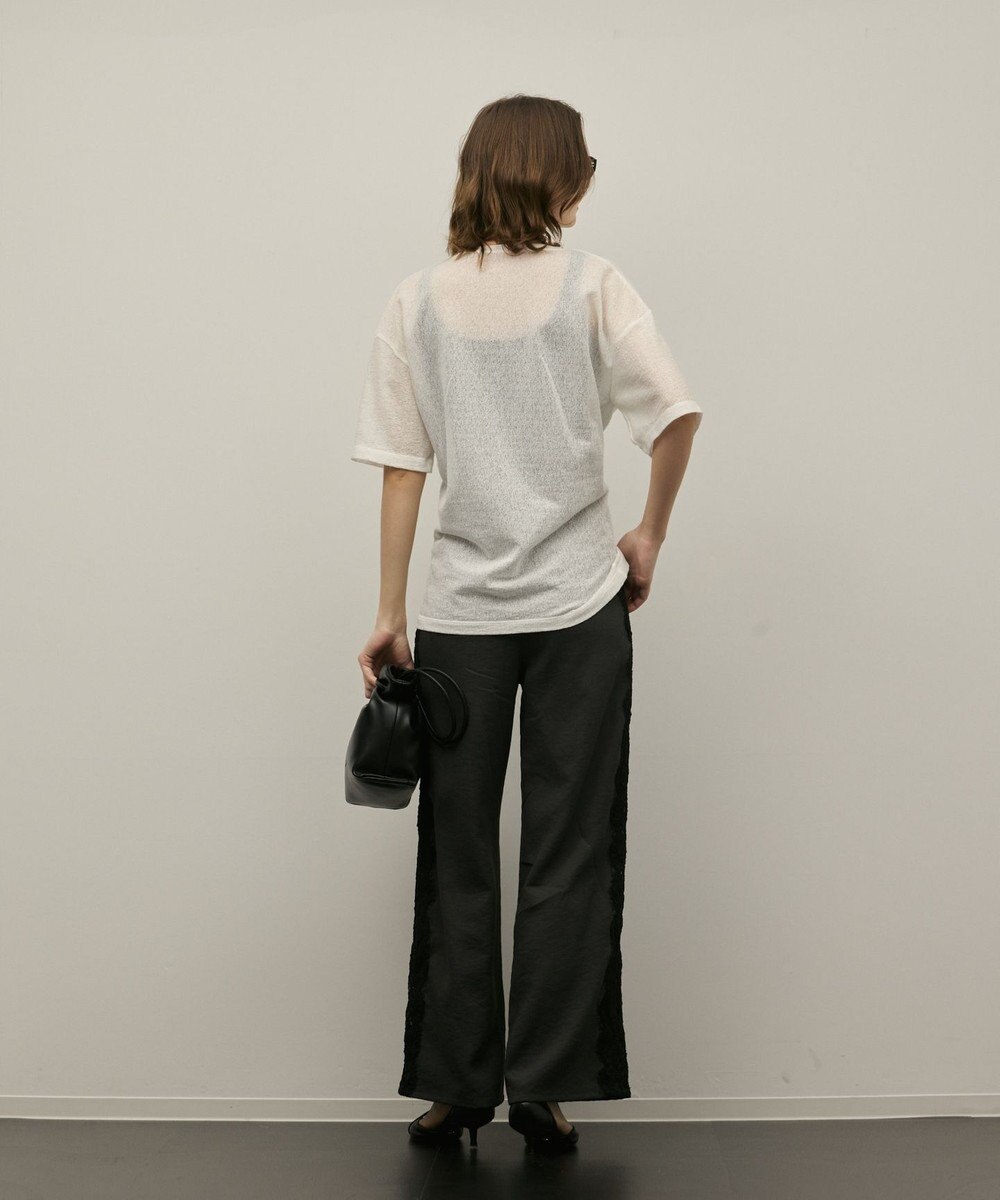 GRACE CONTINENTAL サイドレースパンツ 