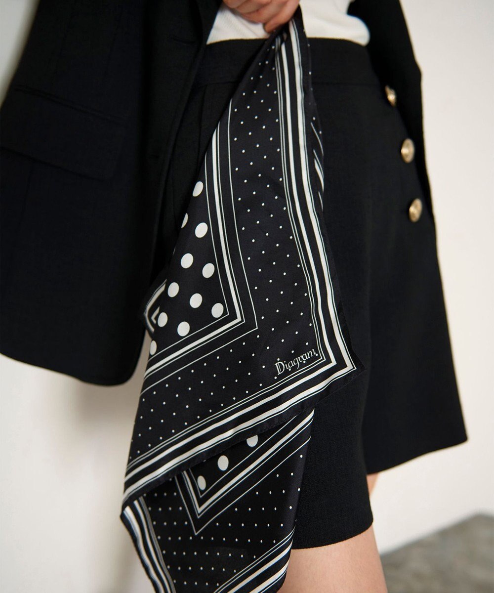 GRACE CONTINENTAL シルクドットスカーフ 