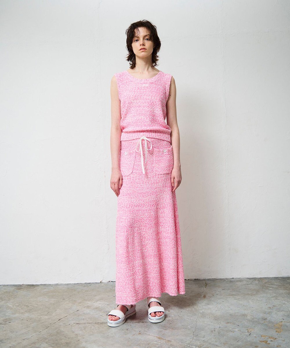 GRACE CONTINENTAL ネップツイードニットノースリーブ