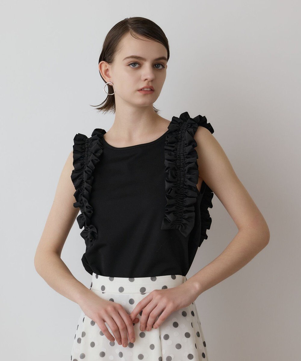 GRACE CONTINENTAL フリルカットトップ
