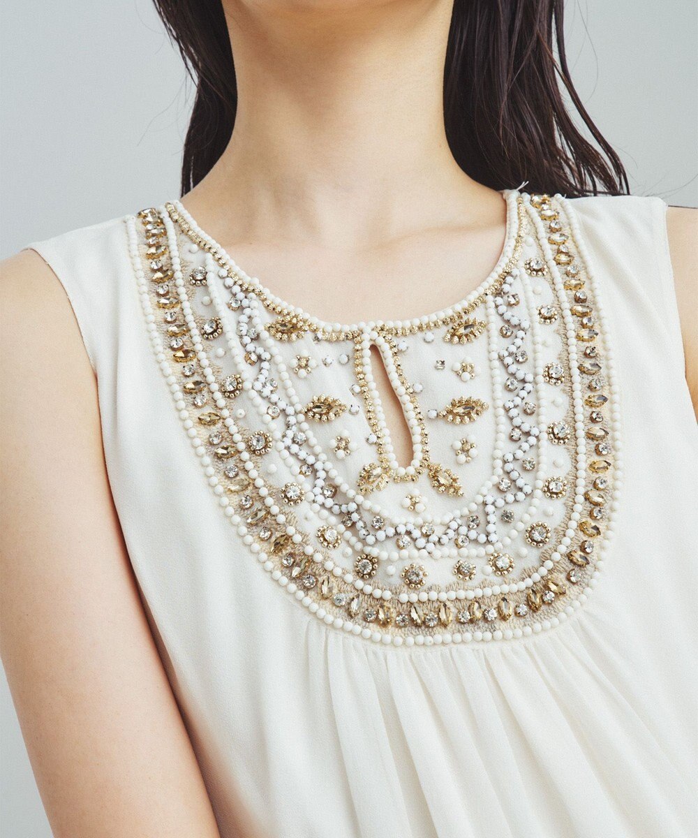 GRACE CONTINENTAL ビジューロングワンピース