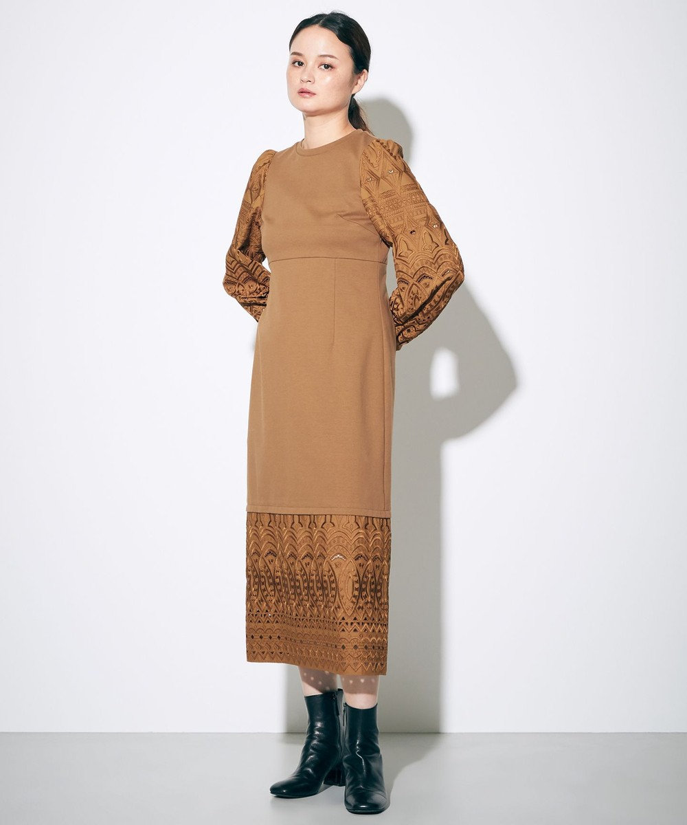 パフ刺繍ワンピース Grace Continental Grace Continental グレースコンチネンタル 通販 パフ刺繍ワンピース Grace Continental Grace Continental グレースコンチネンタル 通販