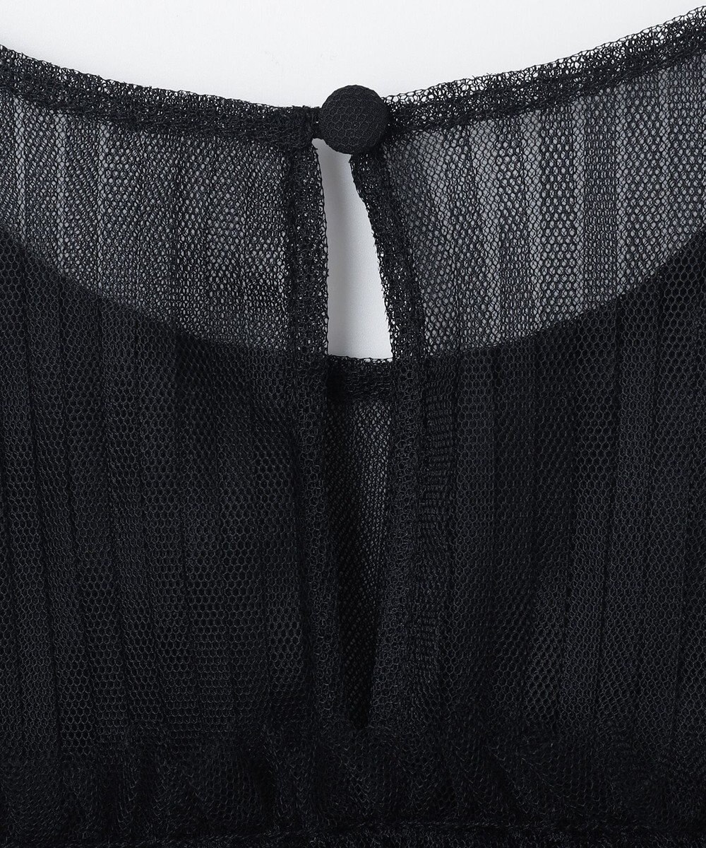 GRACE CONTINENTAL チュールノースリーブ トップ 