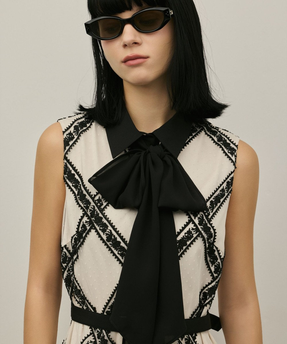 GRACE CONTINENTAL チュールレースワンピース 