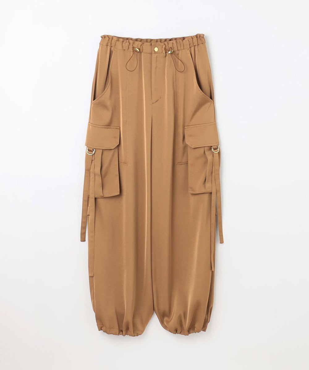 GRACE CONTINENTAL サテンカーゴパンツ 