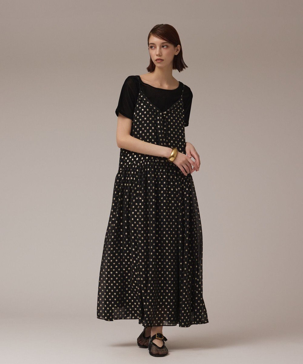 GRACE CONTINENTAL フォイルドットキャミワンピース 