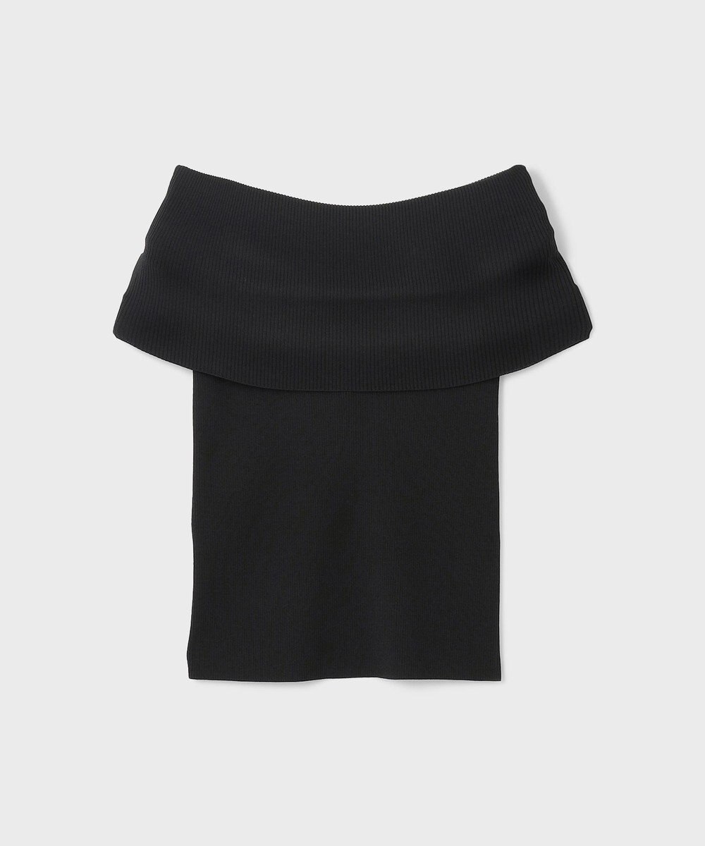 GRACE CONTINENTAL オフショルリブニットトップ