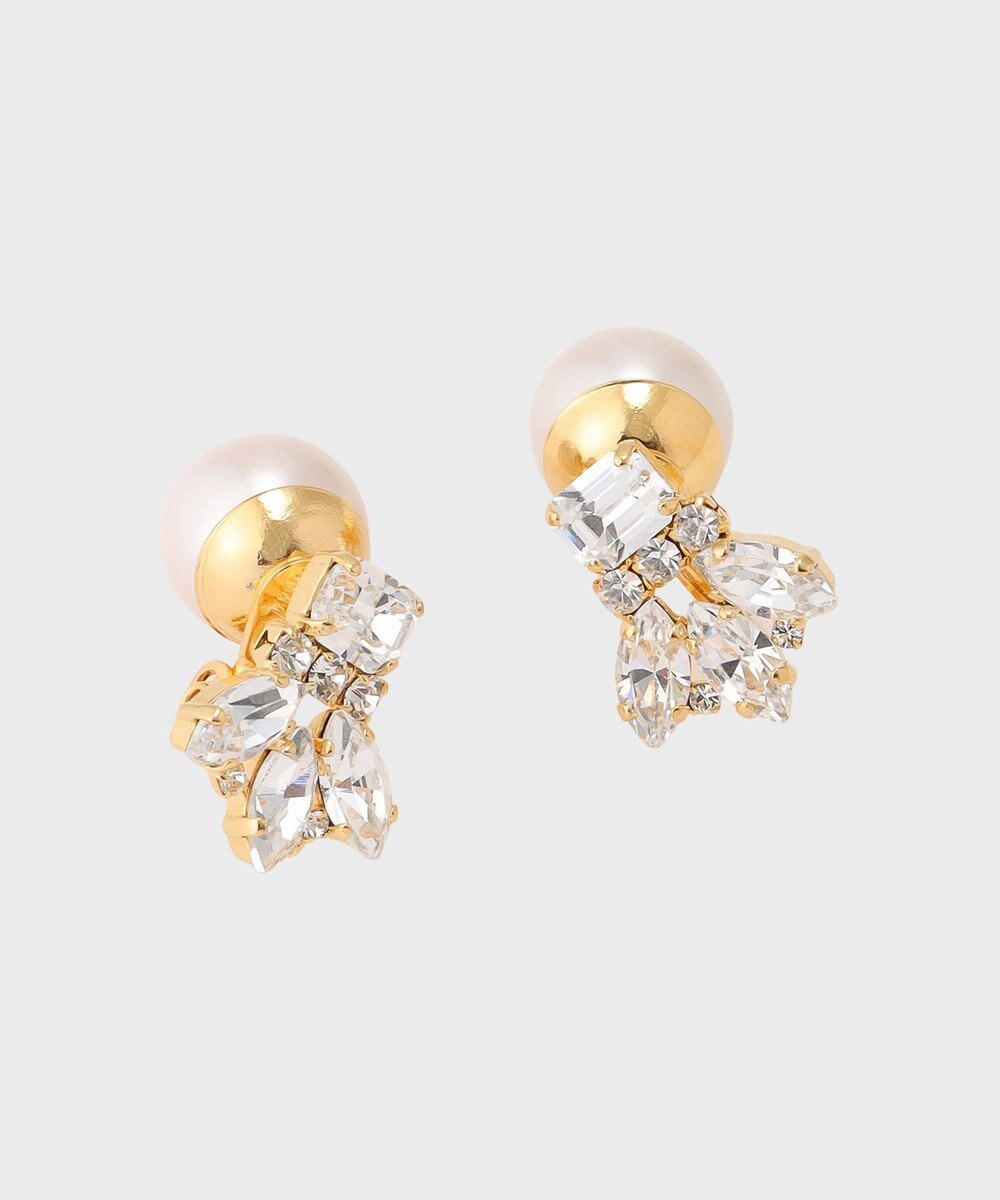 GRACE CONTINENTAL ビジューパールイヤークリップ 