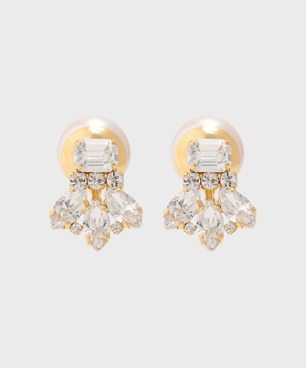 GRACE CONTINENTAL ビジューパールイヤークリップ 