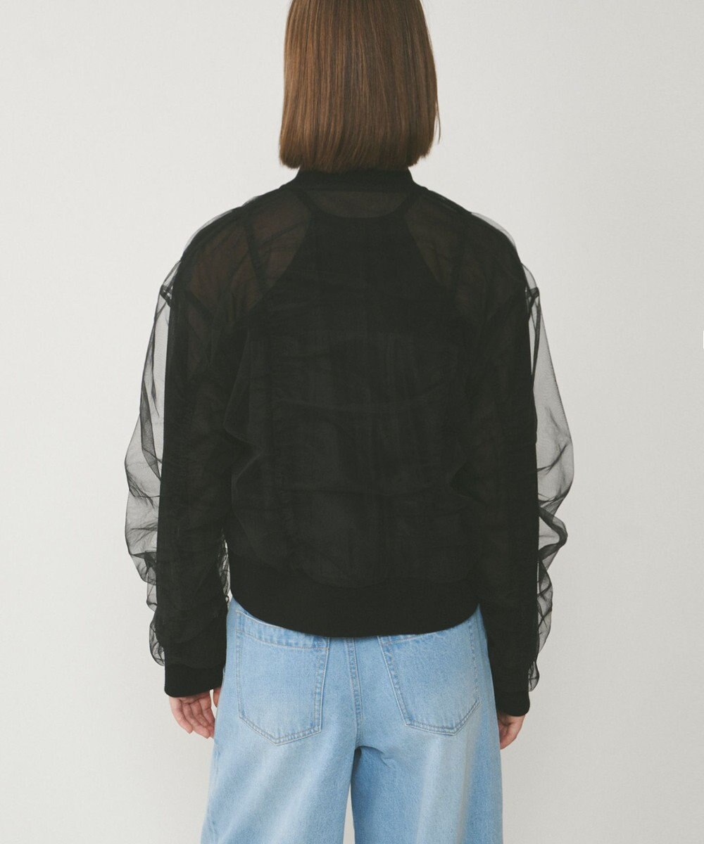 GRACE CONTINENTAL チュールギャザーブルゾン 