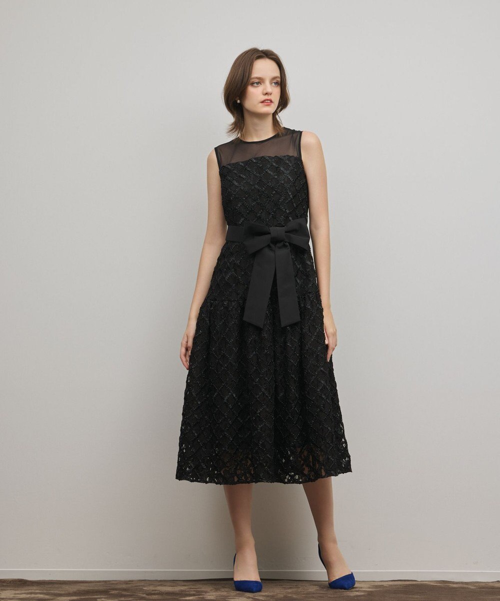 GRACE CONTINENTAL コード刺繍ワンピース 