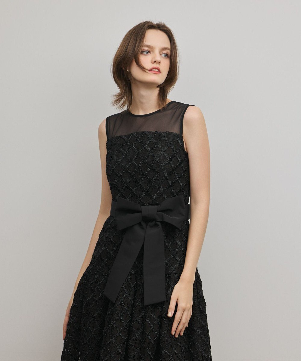 GRACE CONTINENTAL コード刺繍ワンピース 