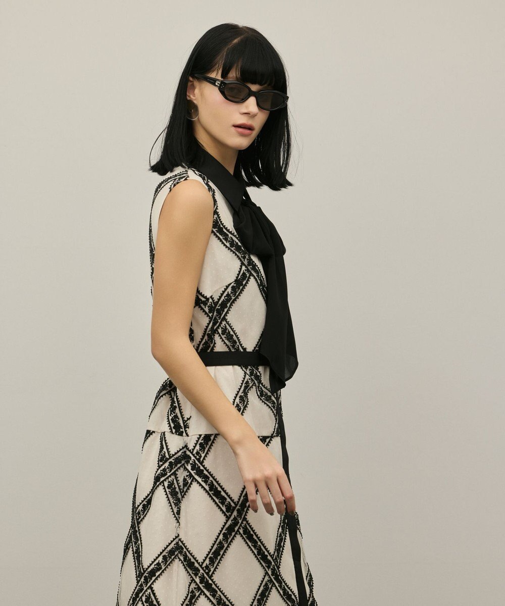 GRACE CONTINENTAL チュールレースワンピース 