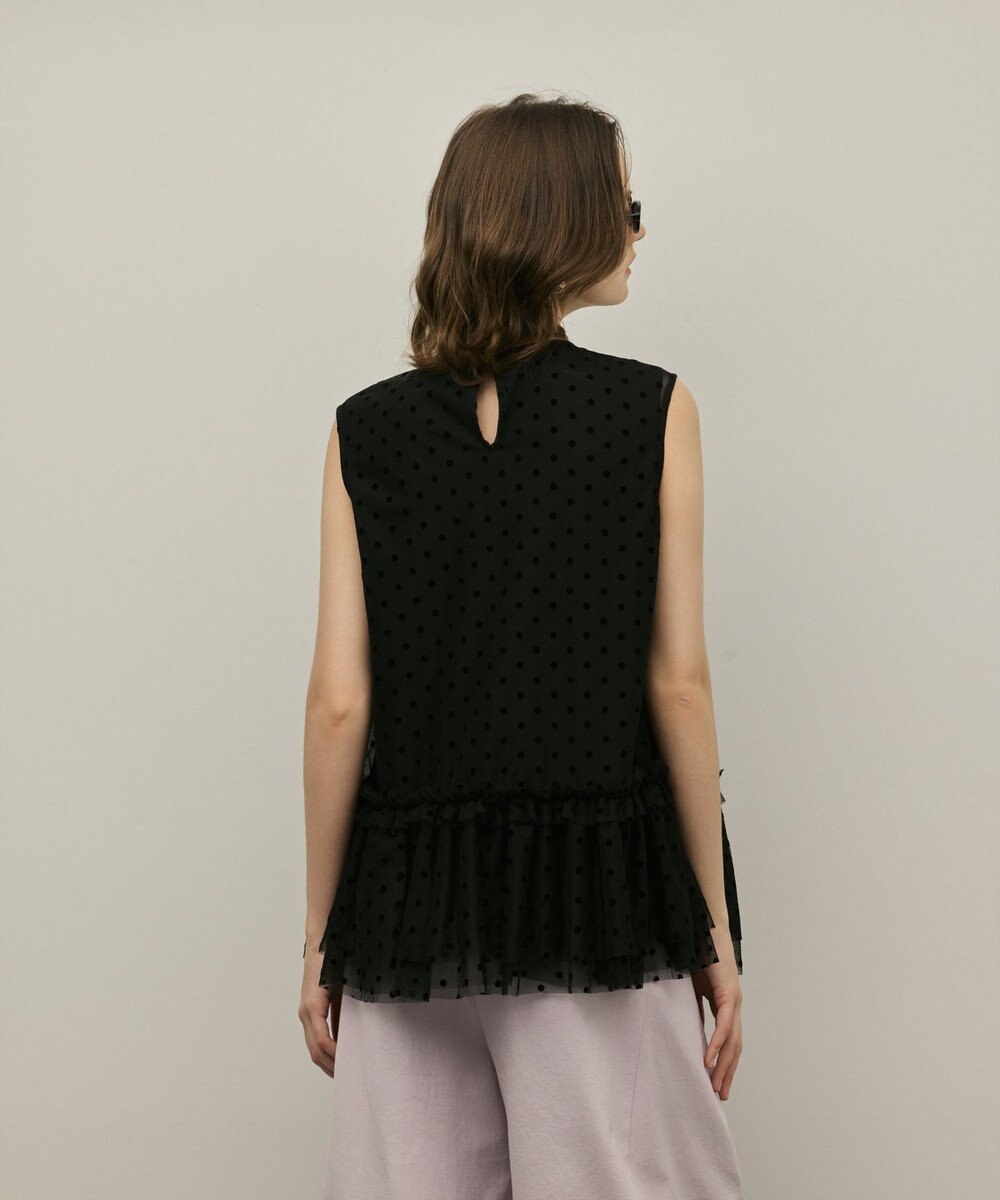 GRACE CONTINENTAL チュールティアードブラウス 