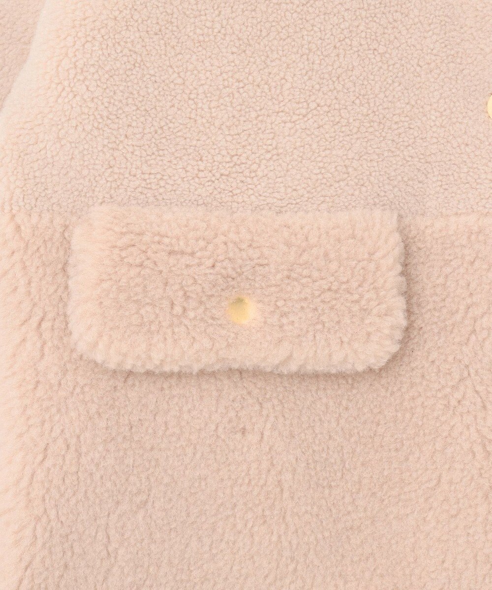 GRACE CONTINENTAL ノーカラーボアムートンコート