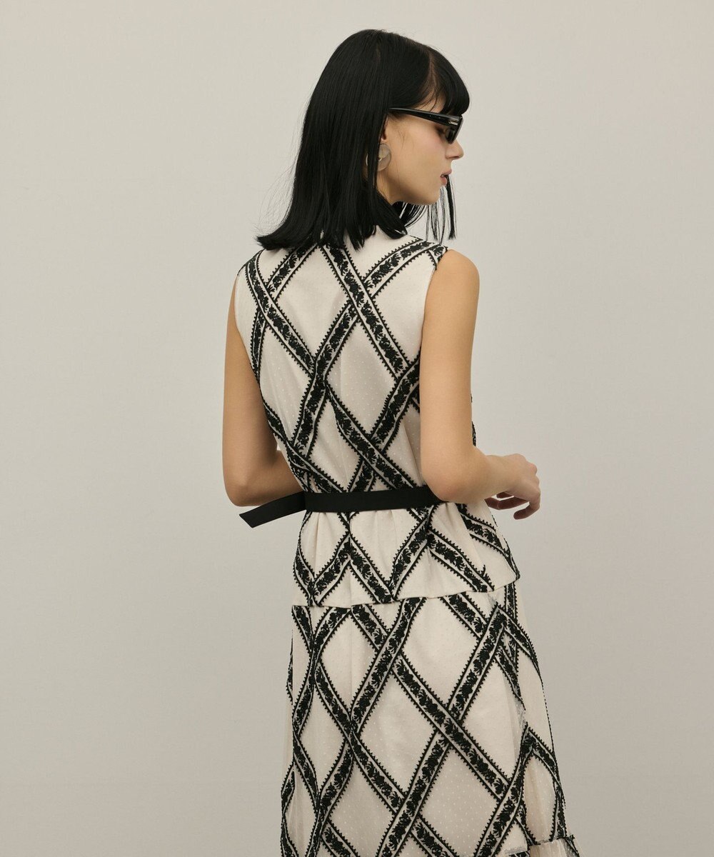 GRACE CONTINENTAL チュールレースワンピース 