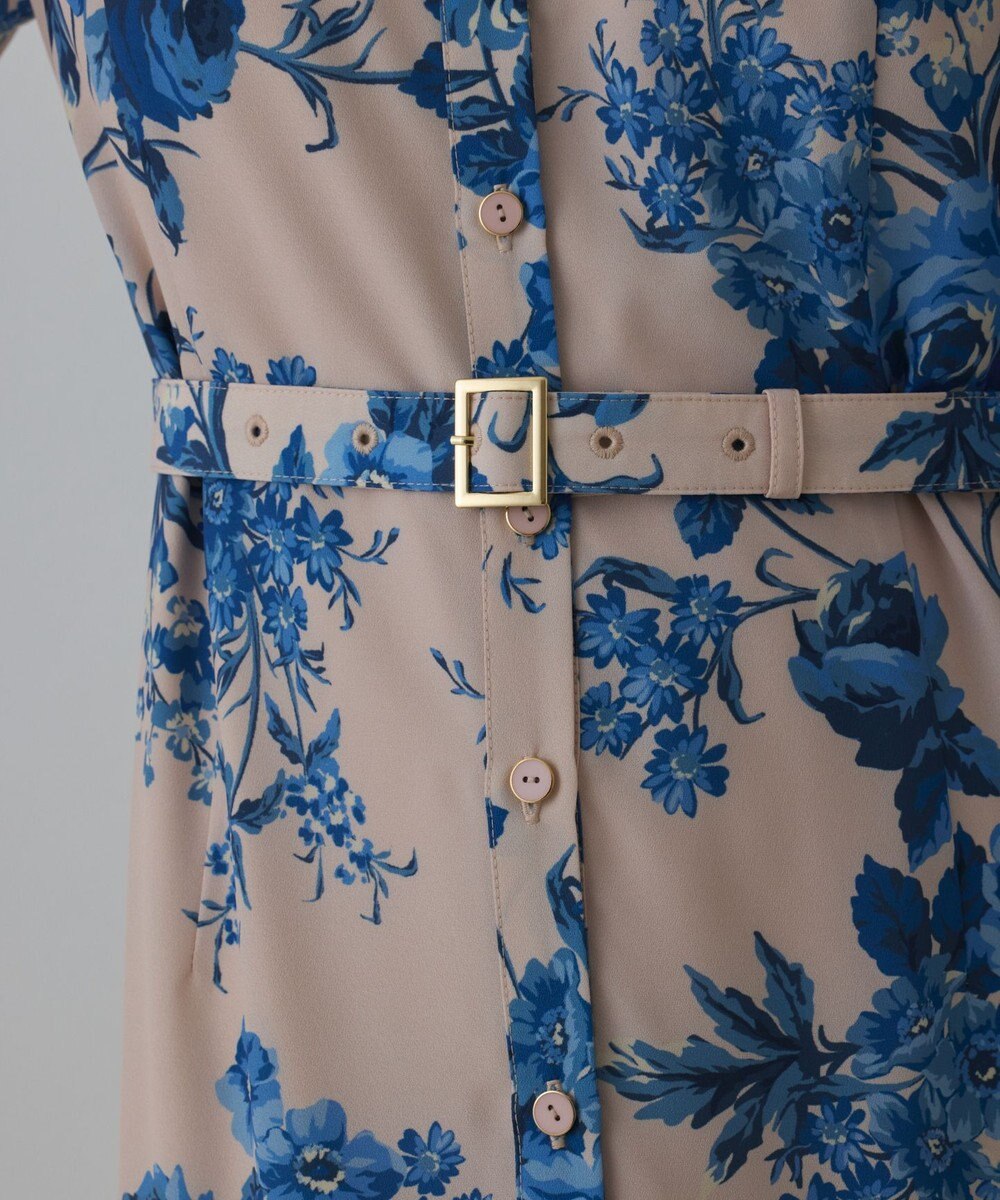 GRACE CONTINENTAL ブーケフラワープリントワンピース 