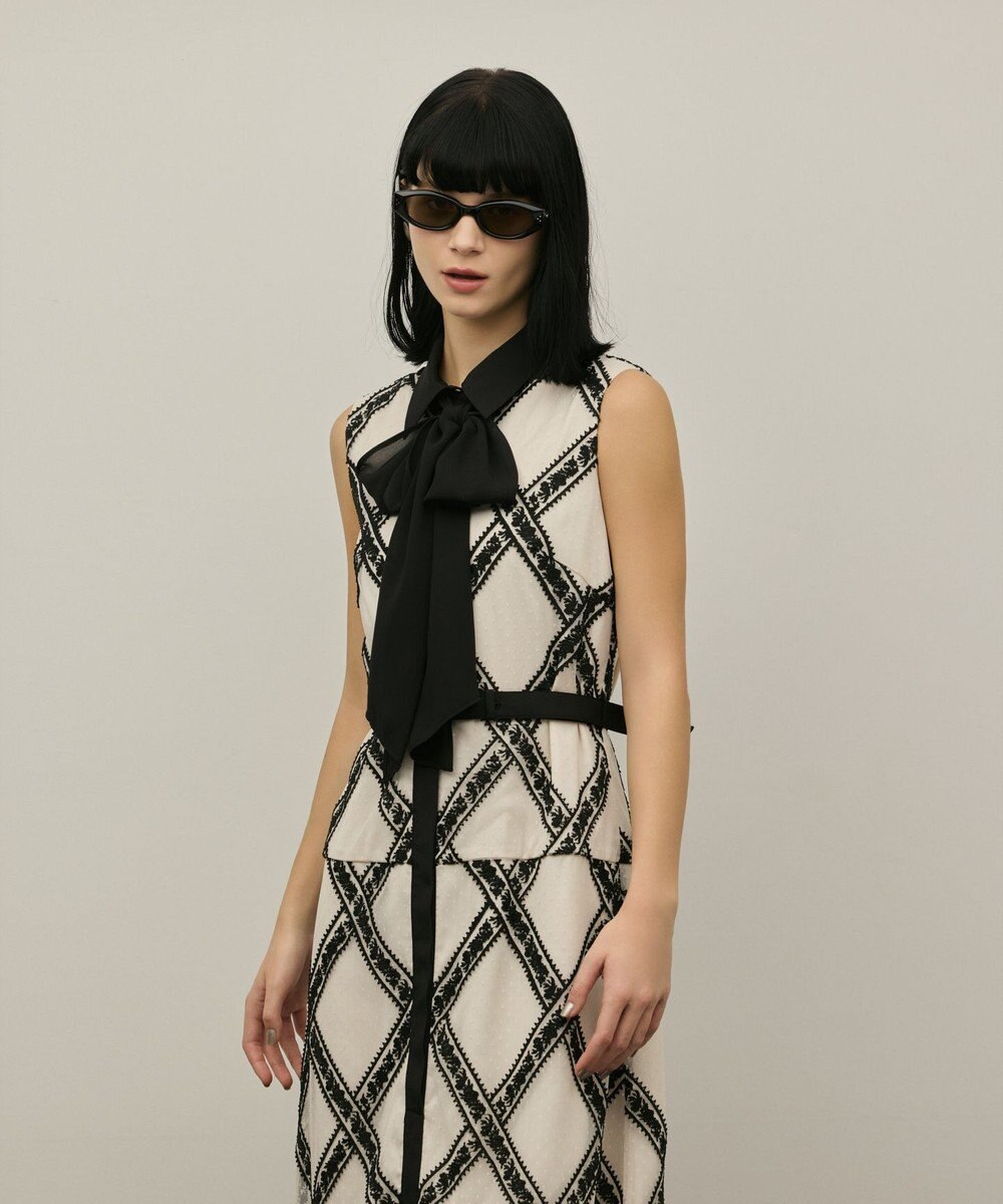 GRACE CONTINENTAL チュールレースワンピース 