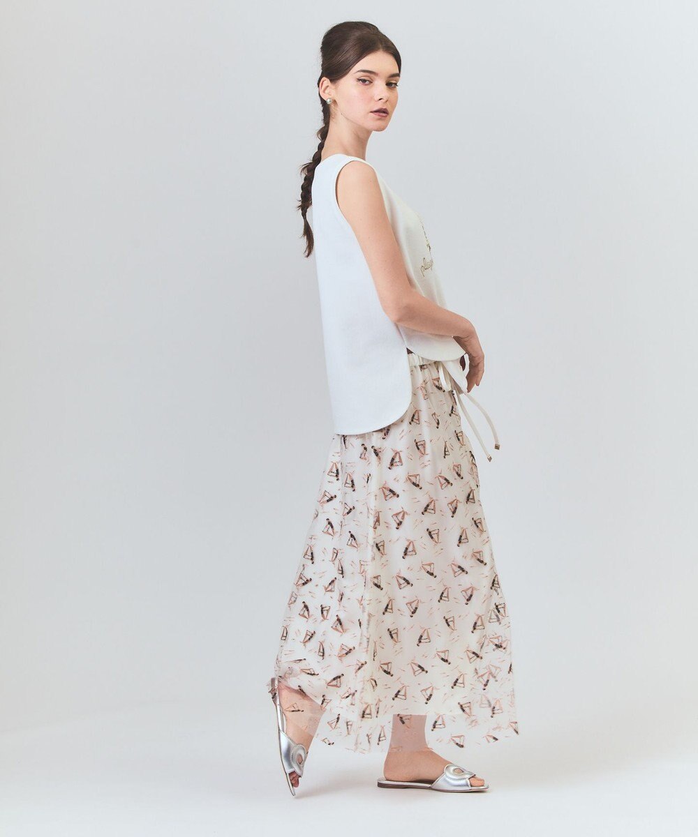 GRACE CONTINENTAL マリンembフレアスカート 