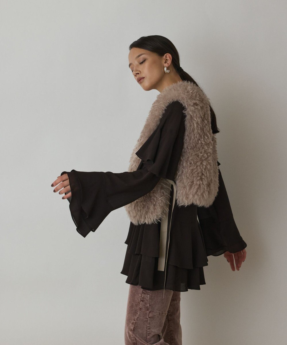 GRACE CONTINENTAL ショ－トファ－ジレ 