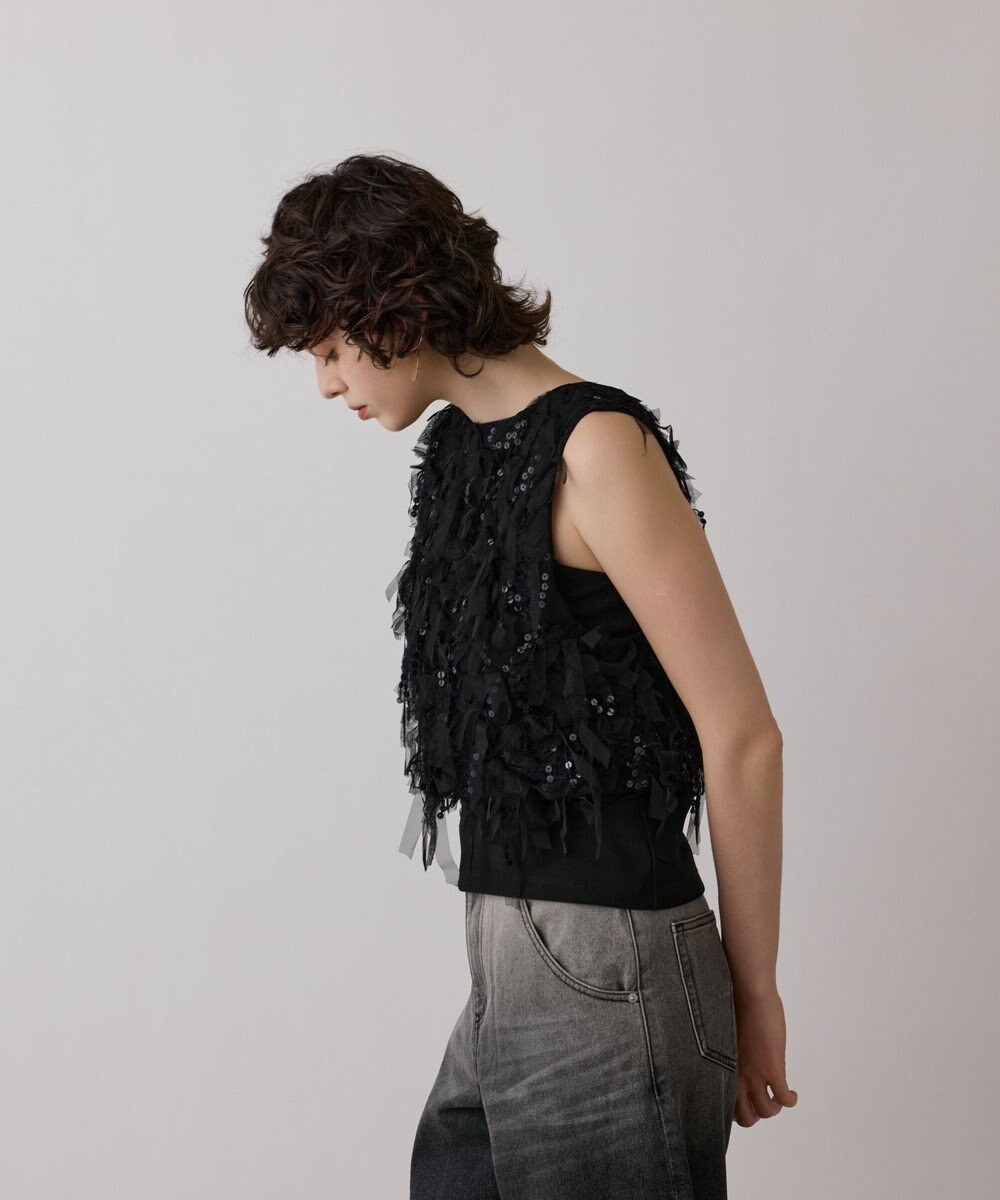 GRACE CONTINENTAL フリンジベスト