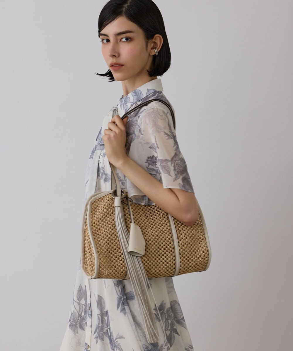 GRACE CONTINENTAL シャドーフラワープリントワンピース 