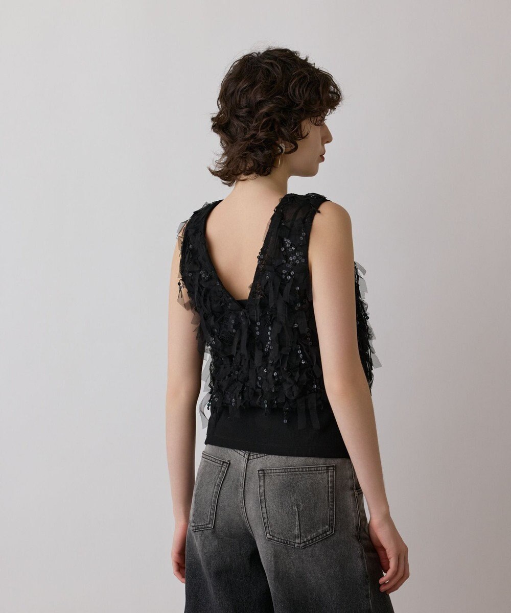 GRACE CONTINENTAL フリンジベスト 