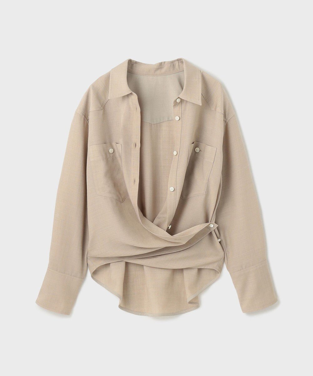 GRACE CONTINENTAL シアー2wayウエスタンシャツ 