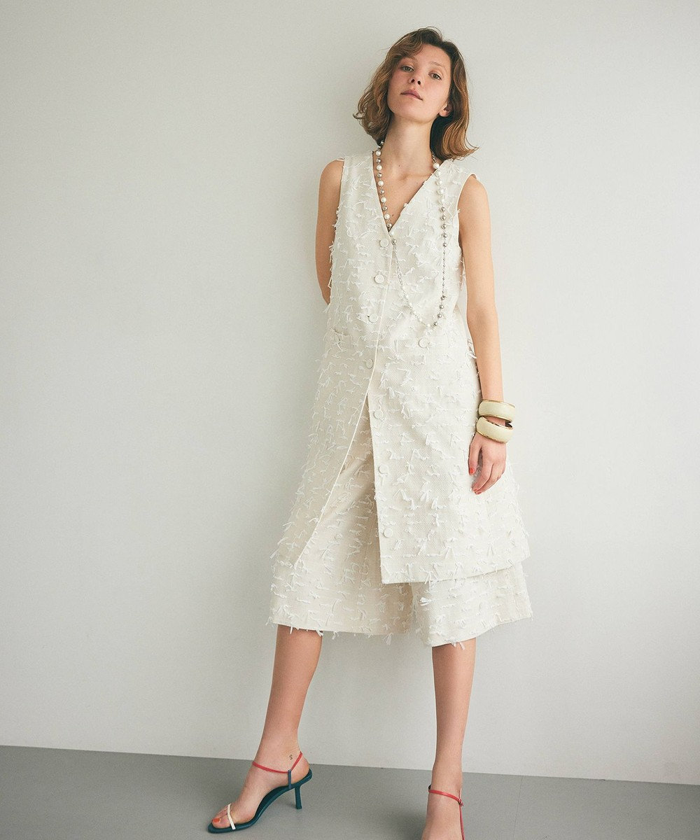 GRACE CONTINENTAL リボンヤーンフレアパンツ