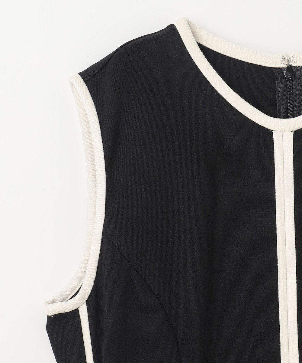 GRACE CONTINENTAL 配色ポンチフレアワンピース 