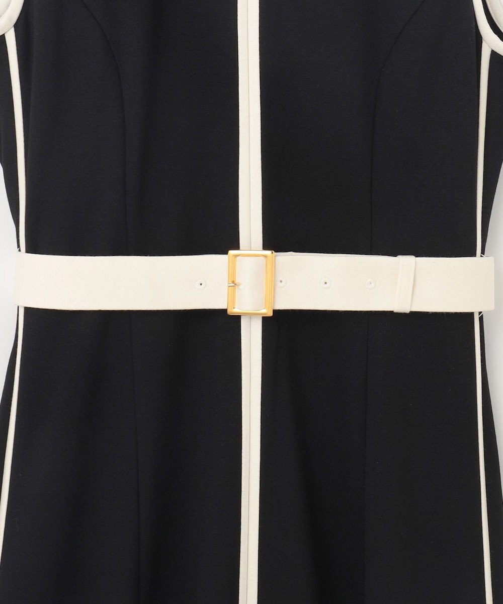 GRACE CONTINENTAL 配色ポンチフレアワンピース