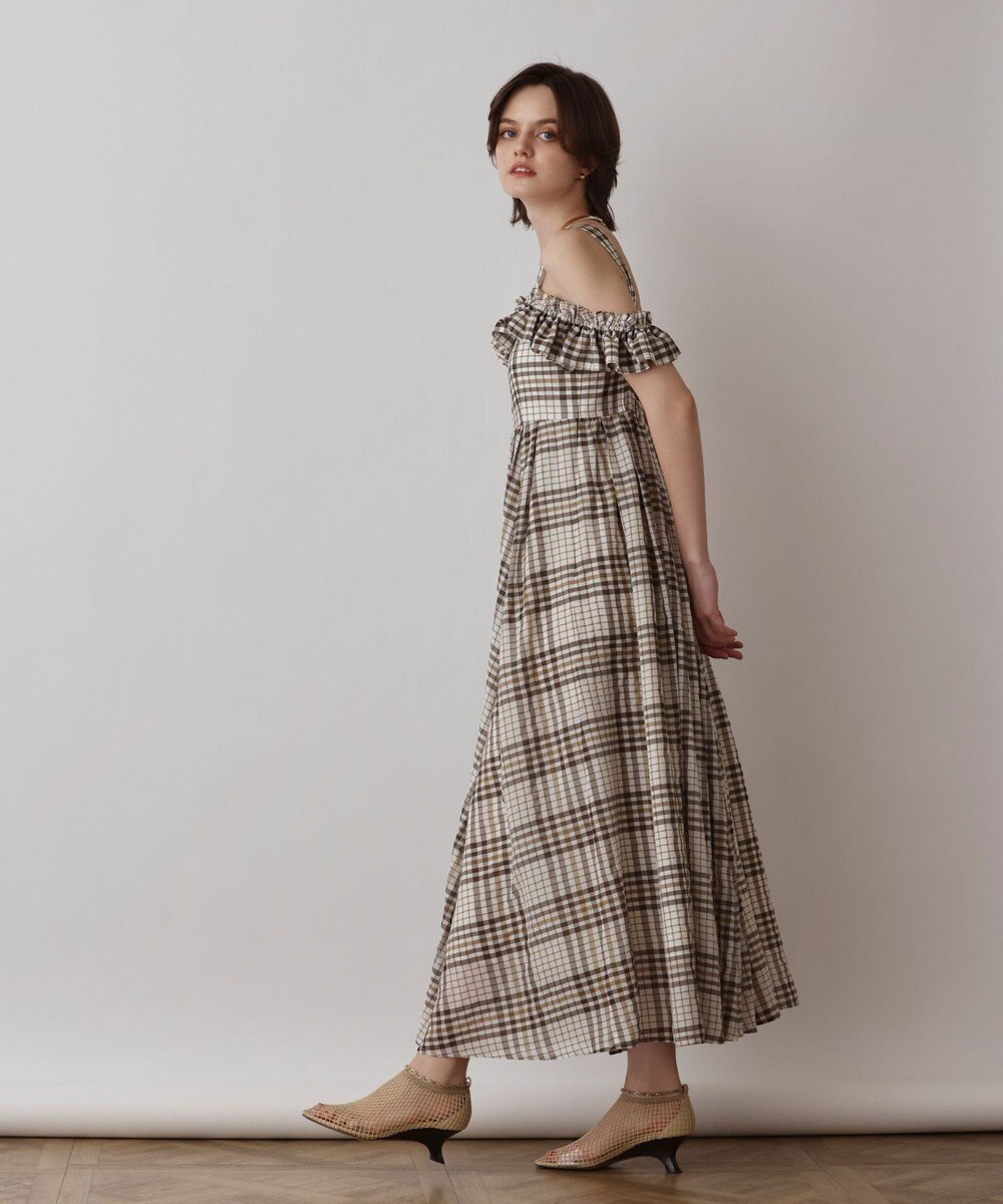 GRACE CONTINENTAL チェックサッカーワンピース 