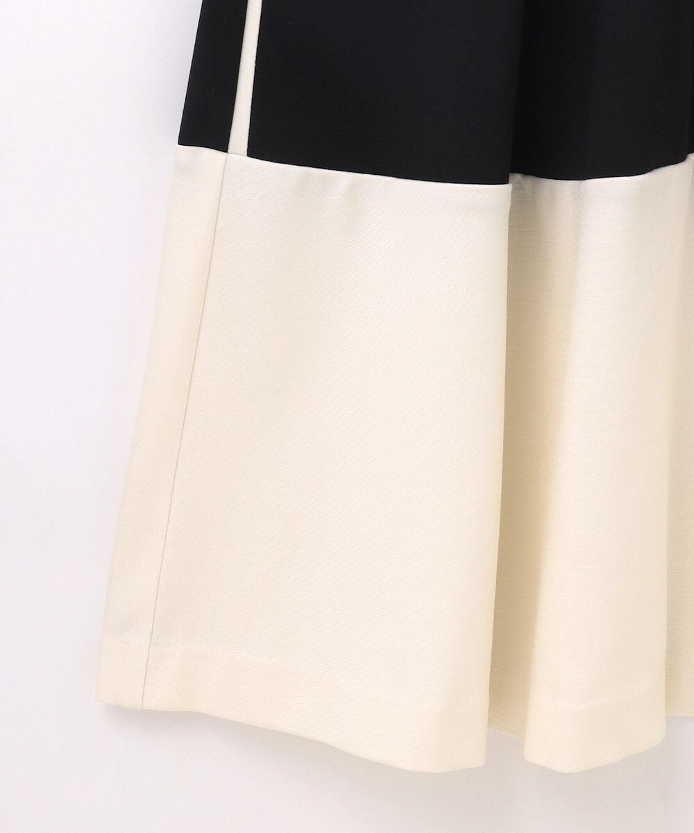 GRACE CONTINENTAL 配色ポンチフレアワンピース 