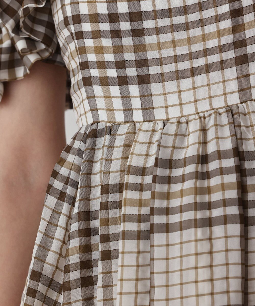 GRACE CONTINENTAL チェックサッカーワンピース 